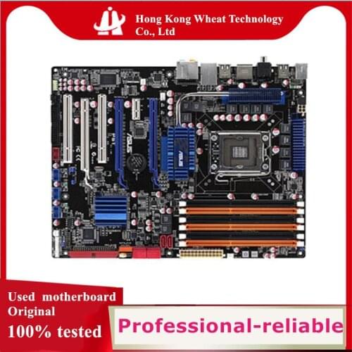 For ASUS P6T Motherboard Socket LGA 1366 DDR3 24G SATA2 USB2.0 For Intel X58 Original Desktop Used Mainboard