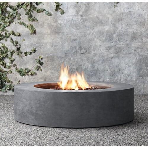 On Sale 8 liter round ethanol burner outdoor Fireplace