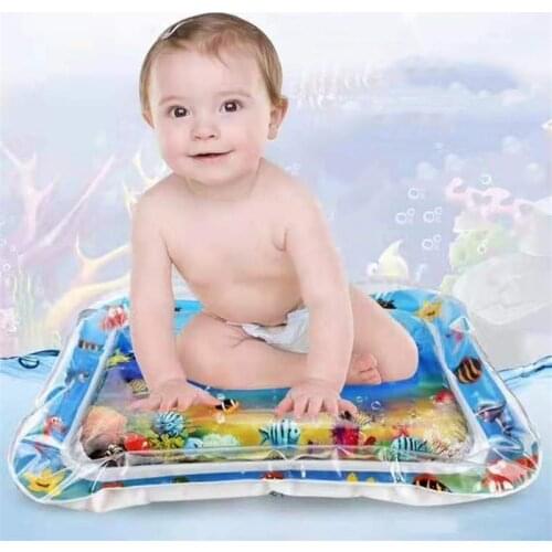Inflatable Thicken PVC Infant Tummy Time Playmat Toddler Activity Center Kids Water Play Mats Water Play Mat for Baby Toys