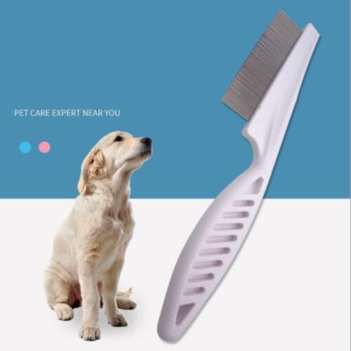 Home Pet Animal Care Comb Hair Removes Protect Flea Comb For Cat Dog Pet Stainless Steel Comfort Flea Hair Grooming Comb