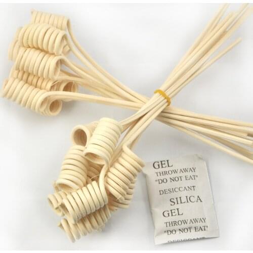 20 Pieces Wavy Spiry Natural Rattan Reed Fragrance Diffuser Replacement Refill Sticks 18cm*3mm wavy