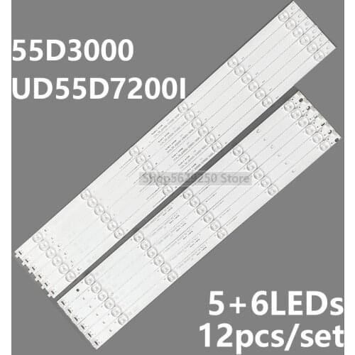 LED backlight strip 11 lamp for LB-C550F14-E4-S-G1-L02/L03/SE2 DL5/DL6 55D3000 D2000 LB55036 uhd55d5500isx2 55d2000i UD55D7200I