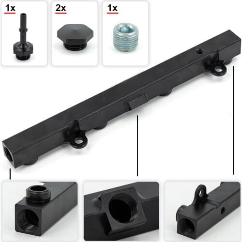 BLACK COLOR RED COLOR K SERIES BLACK FUEL RAIL SUIT FOR H0NDA K20 K24 RSX CIV1C SI INTEGRA EP3 FR-05-BK