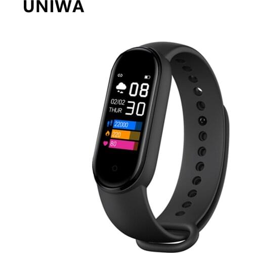 UNIWA M5 PRO Bluetooth Smart band Heart Rate Blood Pressure Monitor IP68 Waterproof Wristbands Sport Fitness Tracker Bracelet