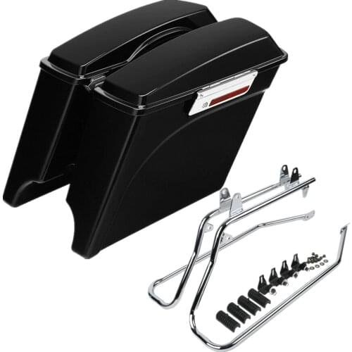Motorcycle Hard Saddlebag Saddle Bag Conversion Bracket For Harley Softail Fat Boy 1986-2013