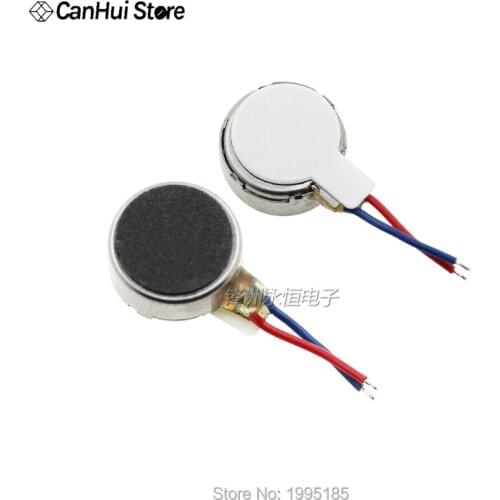 0834 Vibration Motor 8*3.4mm Flat Mobile Phone Button Motor DC 3V 12000RPM 2cm Long Cable for Cell Phone Electric Toy DC Motor