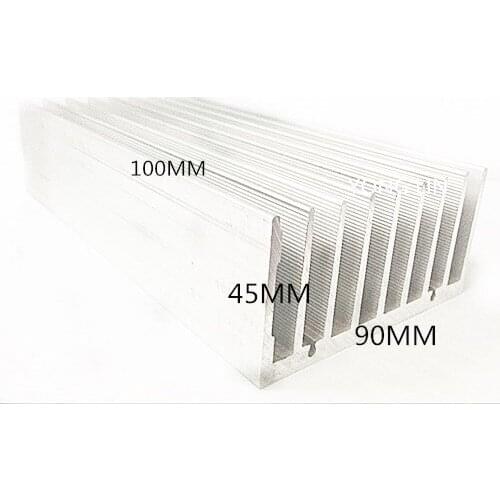 2pcs Aluminum heatsink/LED heatsink 90*45-100MM Aluminum color/High power heatsink