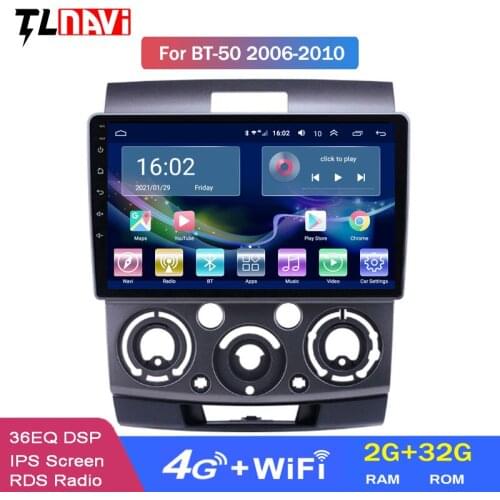 4G LTE 2G RAM Android 10 For Ford Everest Mazda BT 50 2006-2010 Multimedia Stereo Car DVD Player Navigation GPS Radio