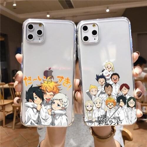 Anime The Promised Neverland Case For iphone 12 11 Pro Max X XR XS 8 7 6 Plus Mini SE2020 Soft Silicone Phone Fundas Coque Shell