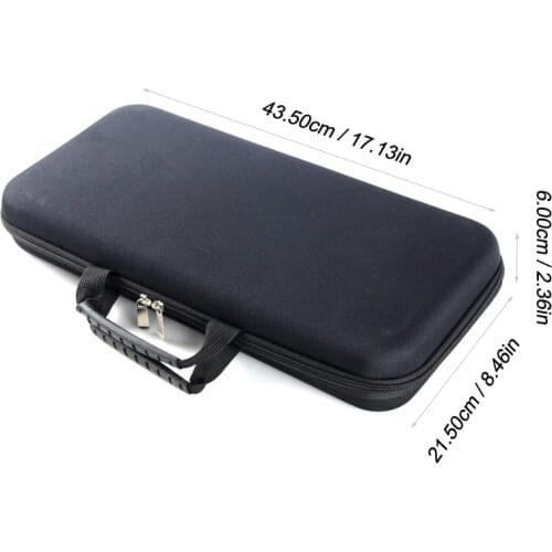 Fonoun Rectangle Fishing Rod Bag Hard Shell Shockproof Sponge EVA FNF97