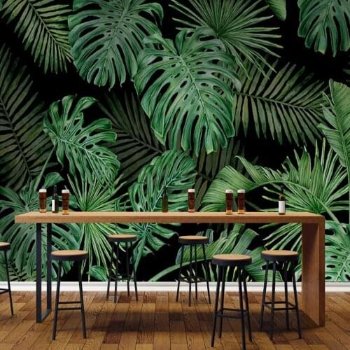 Milofi custom photo wallpaper 3D tropical plant leaves living room bedroom background wall decoration mural wallpaper