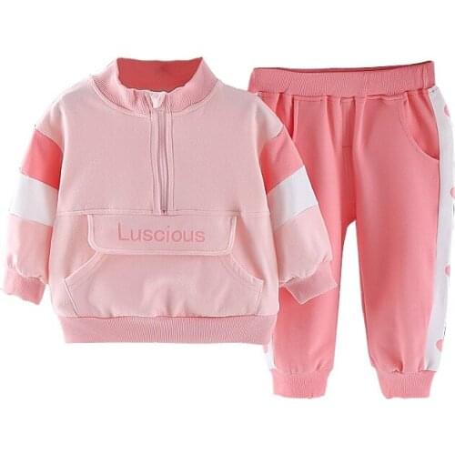 Spring Autumn Girls Clothes Long Sleeve Sport Suits Children Clothing Sets Pullover Sweater+Pants 2 Pcs Toddler Casual Outfits