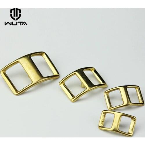 WUTA Brass Conway Harness Buckle Horse Bridle Tack Belt Biker nail buckle DIY Leather Suitable For Quick Connect(Pack Of 2/5pcs)