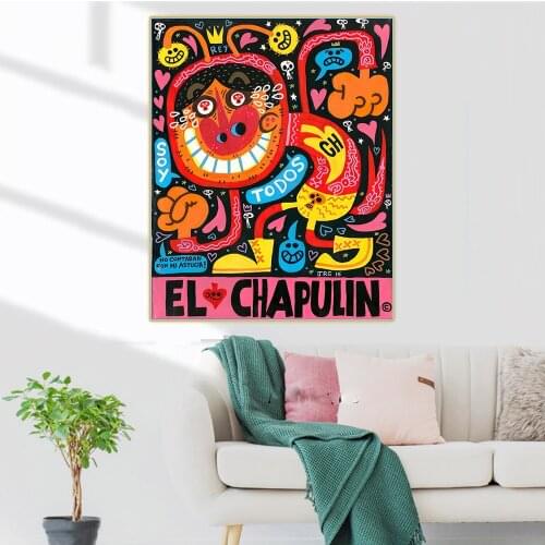 Posters and Prints for Living Room Abstract Wall Paintings Street Art Canvas Picture for Interior Frameless Home Room Decoration