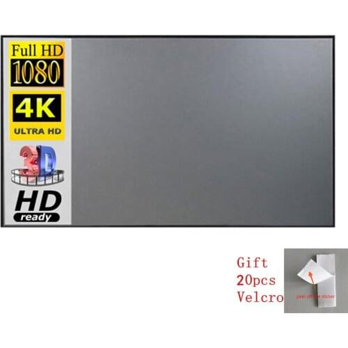 16:9 Projector Portable Screen Easy To Fold Simple Curtain Anti-light 60 72 100 Inch 3D HD Projection Screen Home Outdoor Office