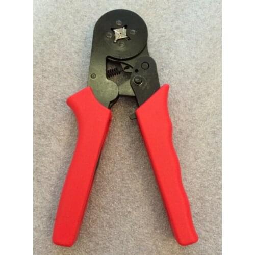 HSC8 6-4 Mini Self-Adjustable Crimping Plier Capacity 0.25-6mm Insulation Terminal Tool Red Hand
