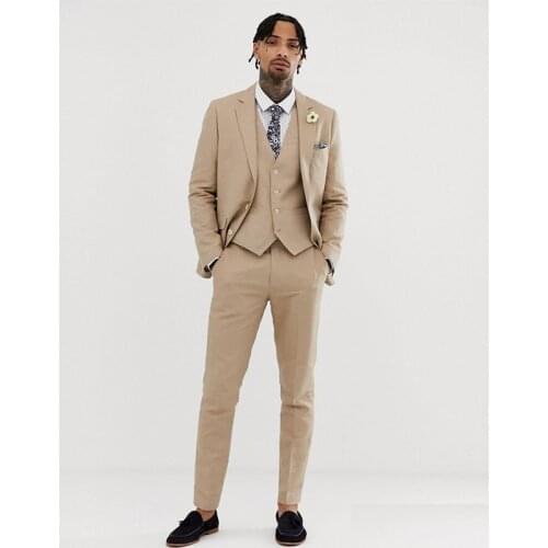 Custom Groom Tuxedos Groomsman Suits Mans Suits For Wedding Dinner Suits Business Suits Best Men Wear 3Pieces(Jacket+Pants+Vest)