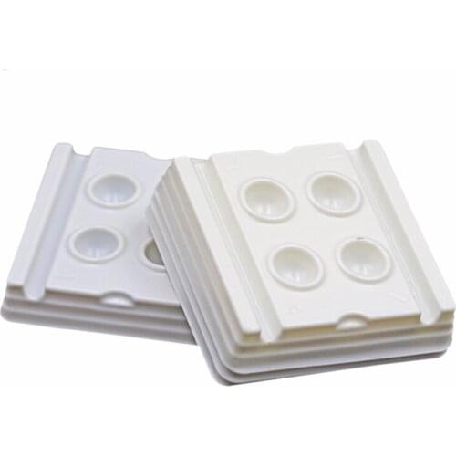 Dental lab Plastic Mixing Watering Moisturizing plate 4 Slot Plastic Palette Plate Mixing Plate Stain Powder Mixing Tool