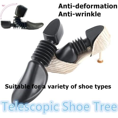 1Pair Telescopic Shoe Stretcher Shaper Last Mould Adjustable Plastic Holder Shoe Tree Support Bottes High Heels Boot Stretcher