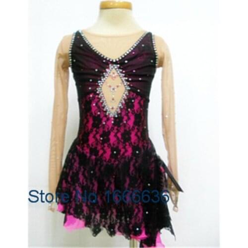 2016 Professional Custom Figure Ice Skating Dresses For Adult Elegant New Brand Vogue Ice Skating Dresses For Competition DR2913