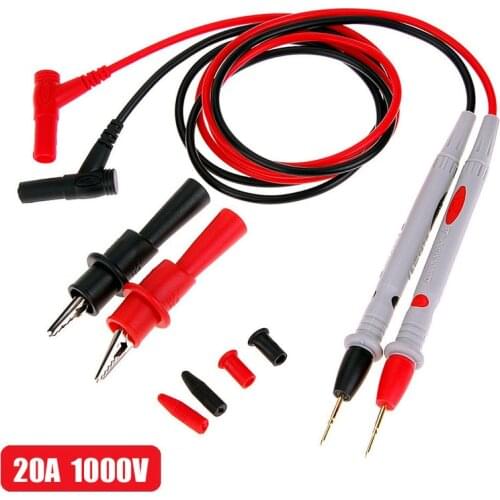 20A 1000V Multimeter Probe Test Lead Pin for Digital Multimeter Tip Multimeter Tester Lead Probe Wire Pen Cable