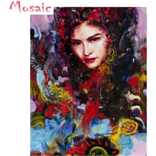 5D Diamond Embroidery mosaic Paintings Rhinestone Pasted Women Diy resin square round Diamond Cross Stitch sale gift Room Decor