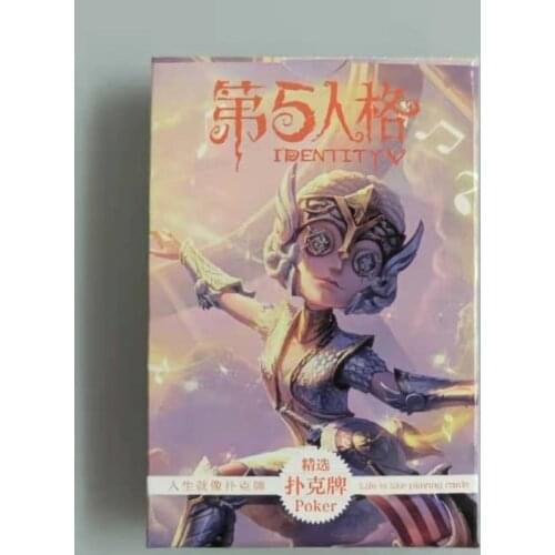 Anime Cartoon Identity V Poker Cosplay Board Game Cards Hardcover Poker Toy Gift With Box