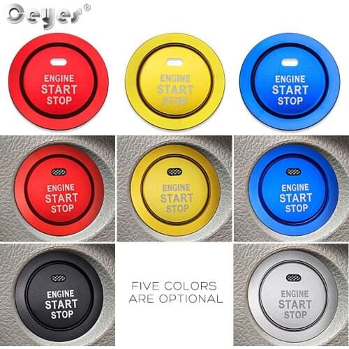 Ceyes 1pc Car Styling Accessories Engine Start Stop Ring Case For Lexus ES250 RX350 330 For Toyota Corolla Auto Stickers Covers