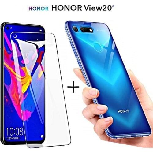 COVER for Huawei Honor View 20 V20 TPU + tempered glass film 9H