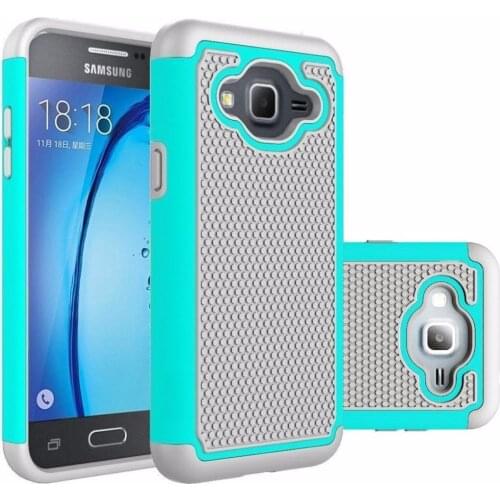 For Samsung J3 2016 Case Samsung Galaxy J3 2016 J320F Armor Dual Layer Heavy Duty Silicone Bumper Shockproof Rugged Case Cover