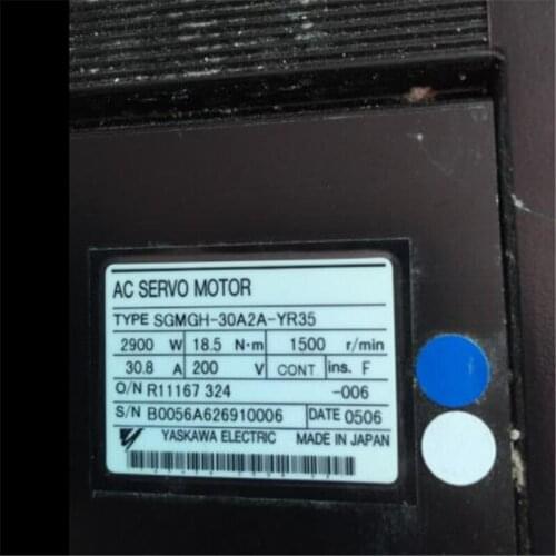 Used Tested Working SGMGH-30A2A-YR35 AC SERVO MOTOR