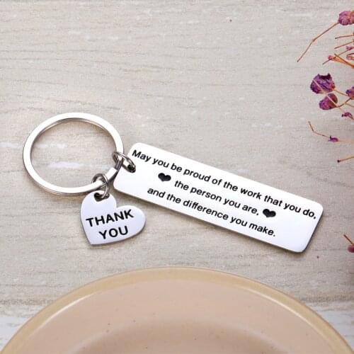 Coworker Leaving Gifts for Colleague Friend Boss Goodbye Farewell Gifts Going Away Thank You Keychain Retirement Gifts for Boss