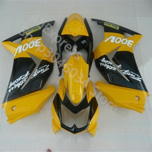 Custom Fairing kit for Kawasaki Ninja ZX250R 08 09-14 ZX250R 2008 2009 2010-2011-2012-2013-2014 yellow black Fairings set