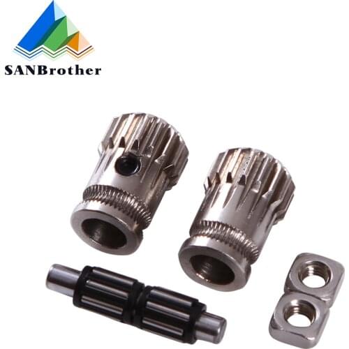 Drivegear kit dual drive gear BMG extruder kit Cloned Btech upgrade for extruder for Prusa i3 printer gear Mini Bowden Extruder