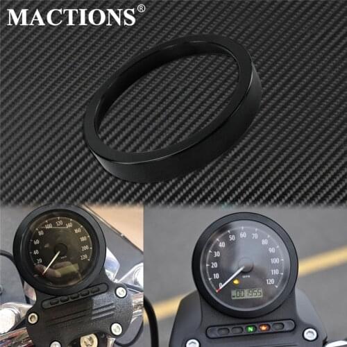 Motorcycle Speedometer Ring Trim Bezel Accent Trim Ring Fits For Harley Sportster XL1200 XL Iron883 Dyna Low Rider Street Bob