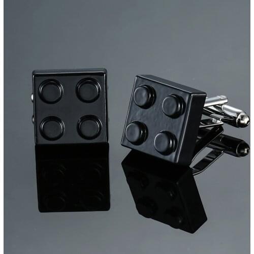 DY The new high-grade brand black box blocks Cufflinks fashion men French shirt Cufflinks free shipping