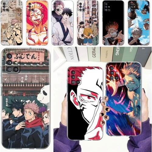 Soft Phone Case For Samsung Galaxy A51 A21s A71 A12 A31 A52 A41 A32 A02s A11 A72 A42 Clear Back Cover Funda Jujutsu Kaisen Anime