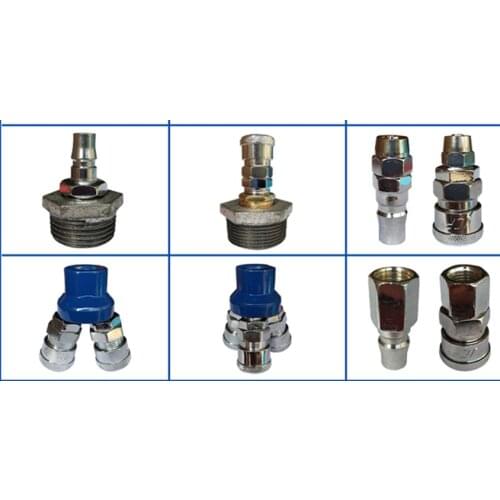 Set air compressor high pressure pipe joint connected air pump dust collector for pneumatic air tank car 3/8 Dust blowing gun1/4