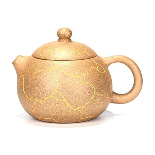 Original Ore Blue Ash Section Ice Pattern Wendan Purple Clay Teapot Zisha Teapot Yixing Handmade Pot Kung-fu Teaware Drinkware