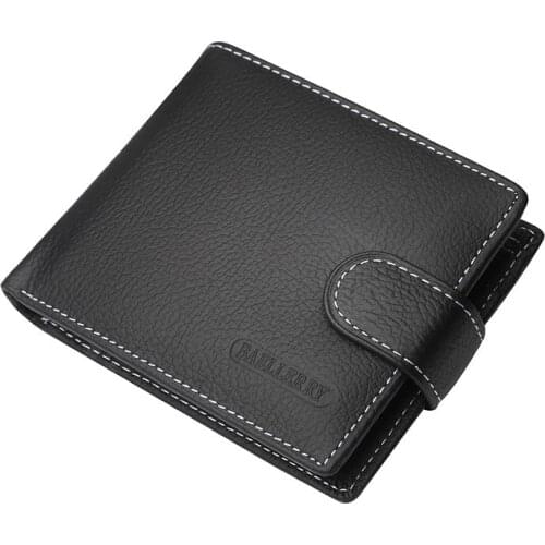 Baellerry Casual Leather Men Wallets Bussiness Purse Fashion Male Wallet Card Holder Coin Purses Wallet Men Hasp Clutch Pocket