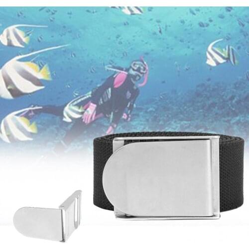 Belt Buckle Smooth Plain Surface User Friendly Stainless Steel Diving Weight Belt Buckle for Snorkeling Swimming Accessories