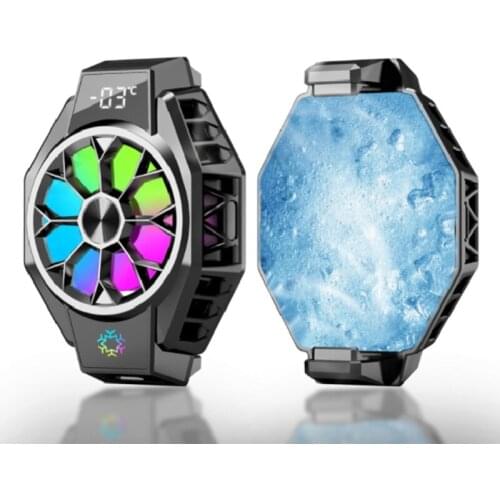 R58A Universal 5W Phone Cooler with Wireless Charging Dock Designed for Gaming Phone Digtal Diaplay Wireless Charger