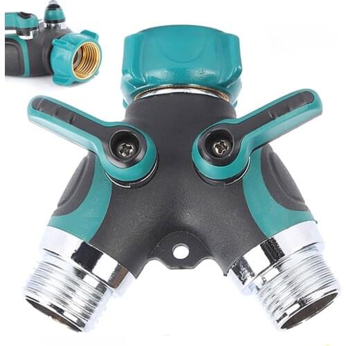 Home Gardening Garden Water Pipe Joint Y-type Double-pass Diverter Irrigation Quick Joint Fitting Water Divider