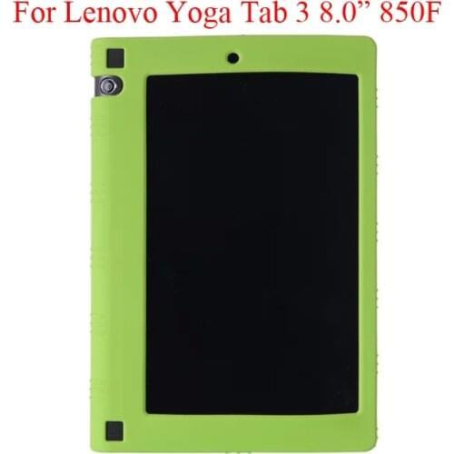 For Lenovo Yoga Tab 3 8 Silicone Case Cover Tab3 8.0 850f Protector Yoga Tablet 3 8 YT3-850f Soft Casing Shell Capa Fundas