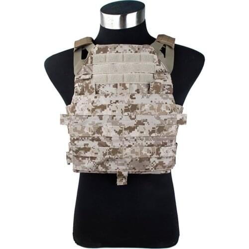 JPC 2.0 Tactical Vest Combat Chest Protection Plate Carrier Vest Outdoors Tactics Accessories - AOR1 M