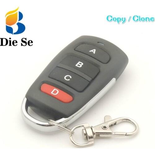 433 MHz Universal RF Remote Control Copy 4 Channel Cloning Duplicator Clone Remotes For Copy Electric Garage Door Control