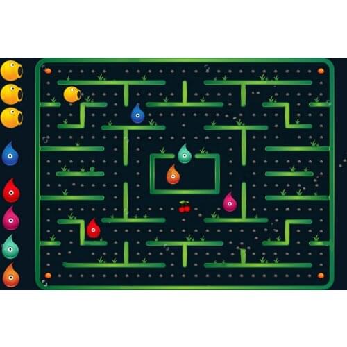 Pac Man Game photo studio background Vinyl cloth High quality Computer print children kids backdrops