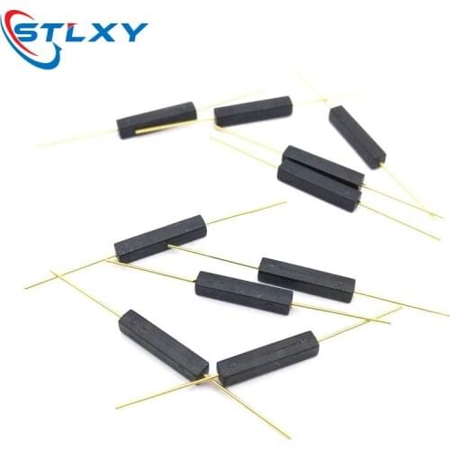 5PCS Plastic Type Reed Switch 2 * 14 Normally Open Magnetic Control Switch GPS-14A Anti-Vibration/Damage Contact For Sensor NO