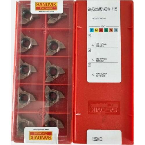 10PCS CARBIDE INSERT 266RG-22VM01A001M 1125