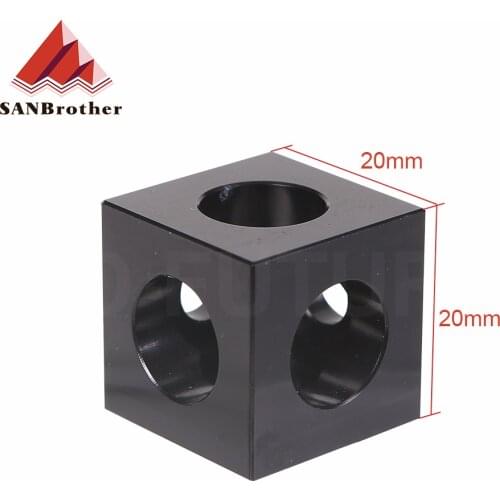 3D Printer Parts 2020 Aluminum Block Cube prism connector wheel regulator cube corner V-slot three way corner bracket corner
